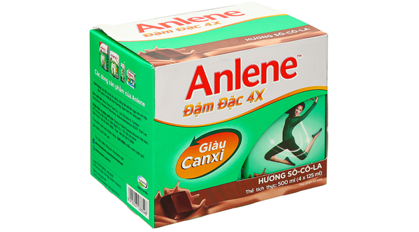  Lốc Sữa Pha Sẵn Anlene 4X Hương Chocolate 125ml 