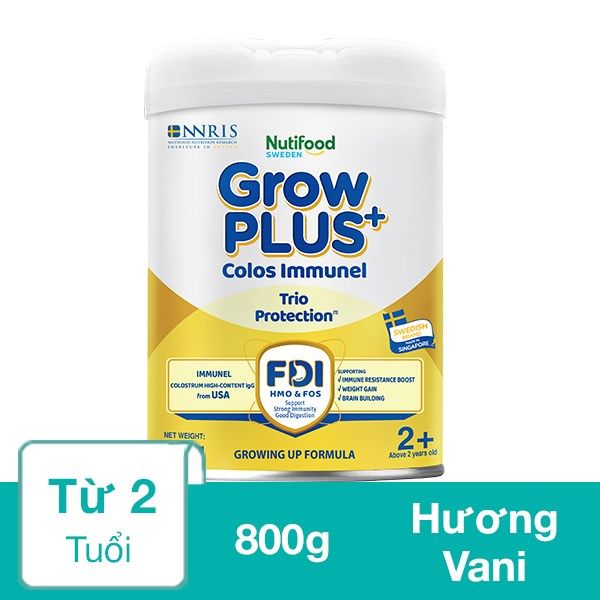  Sữa Bột Nutifood Grow Plus Vàng Sữa Non 2+ 850g 