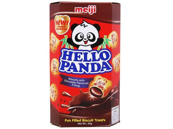  Bánh Gấu Nhân Kem Chocolate Meiji Hello Panda 43g 