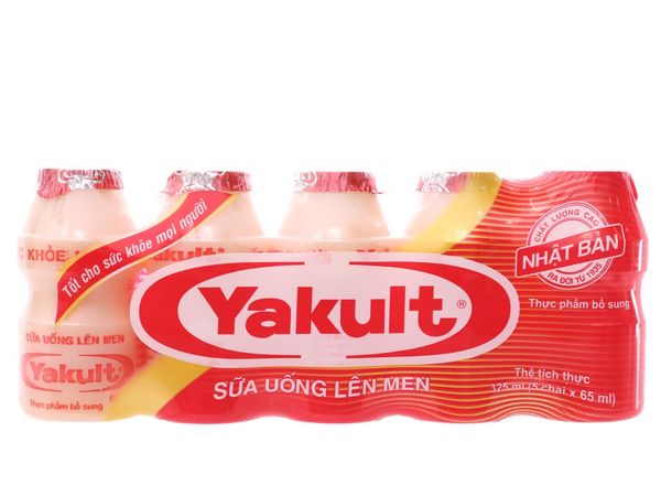  Lốc 5 Chai Sữa Chua Uống Lên Men Yakult 65ml 