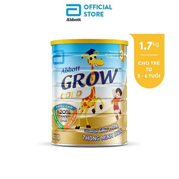  Sữa Bột Abbott Grow Gold 3+ 1.7kg 