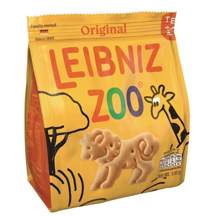  Bánh qui bơ hình thú Leibniz Zoo 100g 
