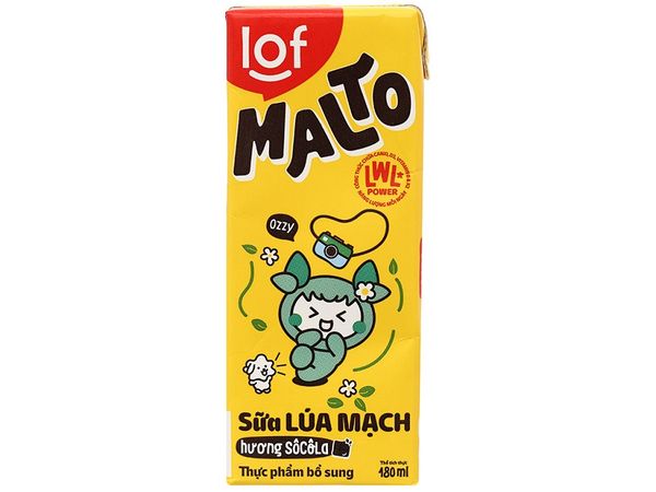  Lốc Sữa Malto Socola 180ml 