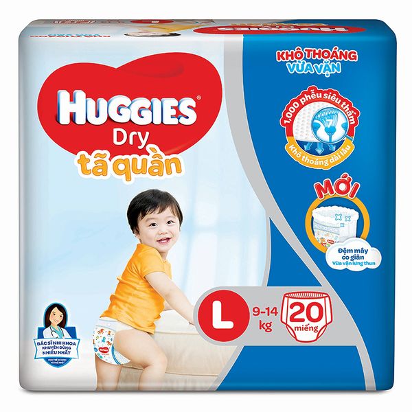  Tả Quần Huggies Size L 16 Miếng 
