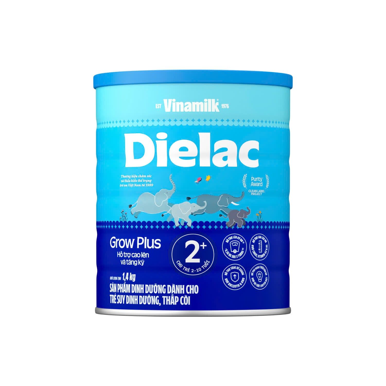  Sữa Bột Dielac Grow Plus  2+ 1.4Kg 