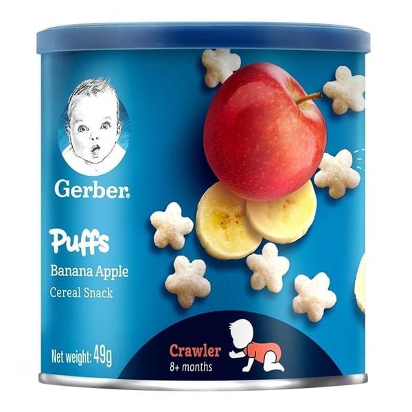  Bánh Ăn Dặm Gerber Vị Chuối Táo 49g 