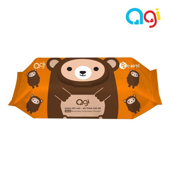  Khăn Giấy Ướt Hàn Quốc Agi Không Mùi100 Tờ 