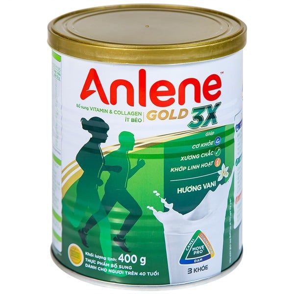  Sữa Bột Anlene Gold Movepro 3X Hương Vani 400g 