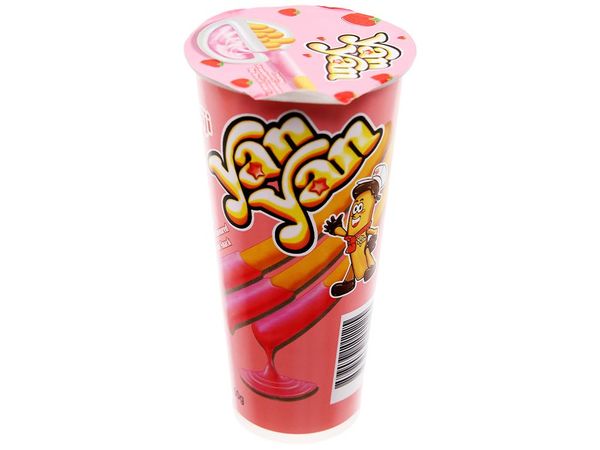  Bánh Que Meiji Yan Yan Chấm Kem Dâu 50g 