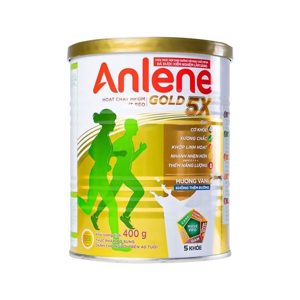  Sữa Bột Anlene Gold Movepro 5X Hương Vani 400g 