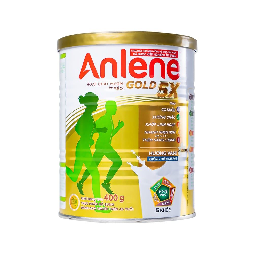 Sữa Bột Anlene Gold Movepro 5X Hương Vani 400g 