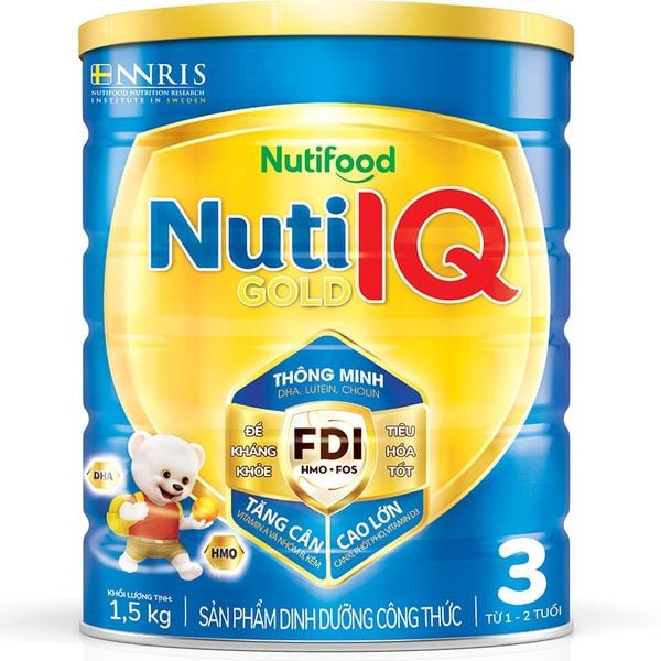  Sữa Bột Nuti IQ Gold 3 1.5kg 