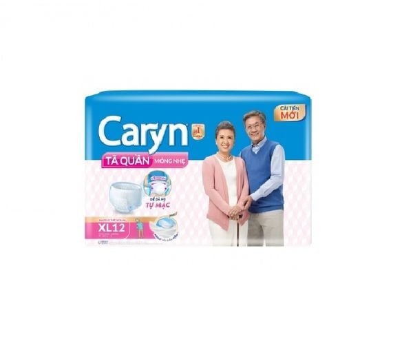  Tã Quần Mỏng Nhẹ Caryn Size XL 12 Miếng 