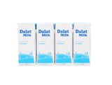 Lốc Sữa Tươi Tiệt Trùng DaLat Milk Ít Đường 180ml 