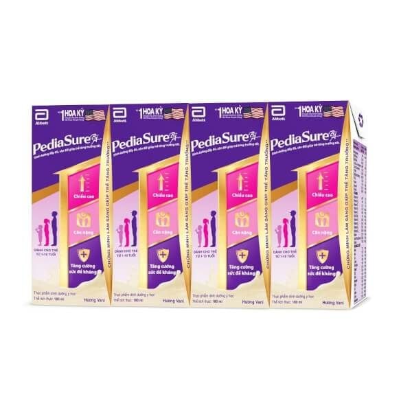  Lốc 4 Hộp Sữa Pha Sẵn Pediasure 180 ml 