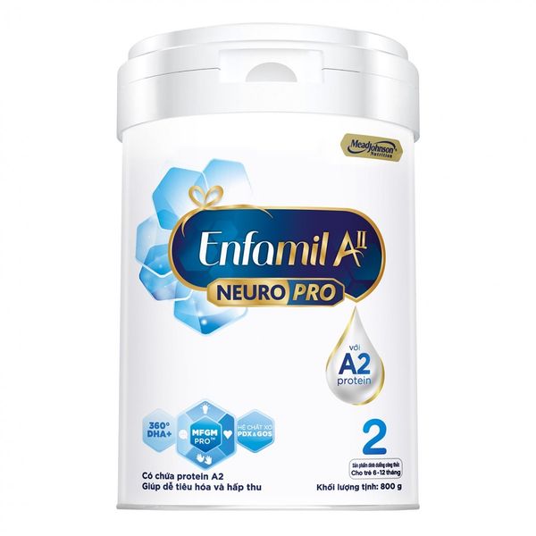  Sữa Bột Enfamil A2 NeuroPro Số 2 800g 