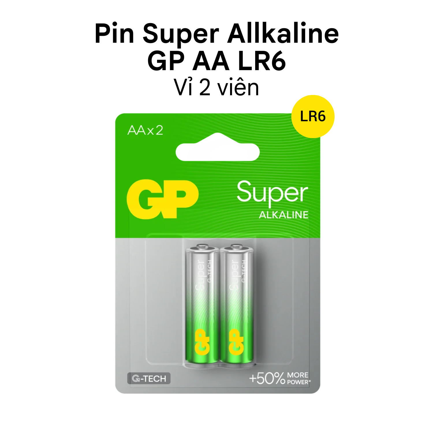 Pin Gp Pin tiểu GP Alkaline 1.5V AA LR6