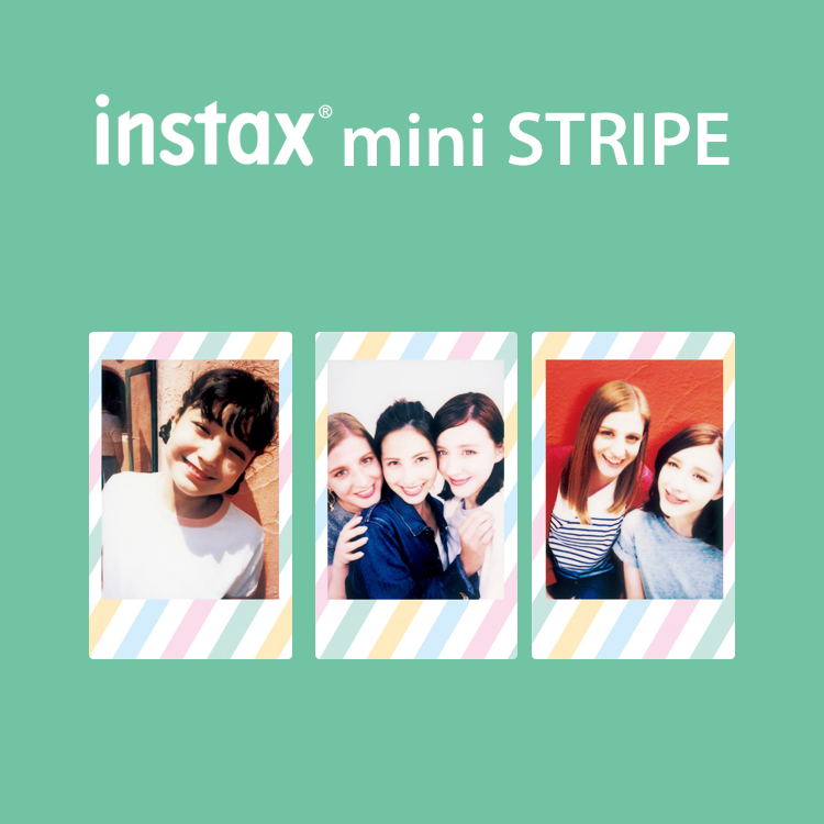 Fujifilm Instax Mini Stripe (10 films) - Phim cho máy ảnh chụp lấy liền (Chính hãng)