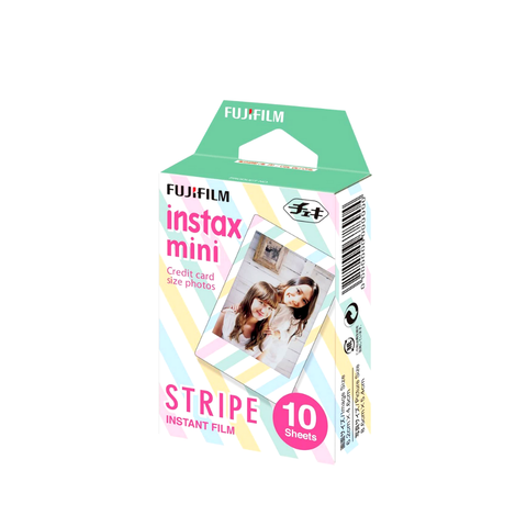 Fujifilm Instax Mini Stripe (10 films) - Phim cho máy ảnh chụp lấy liền (Chính hãng) (Ngừng kinh doanh)
