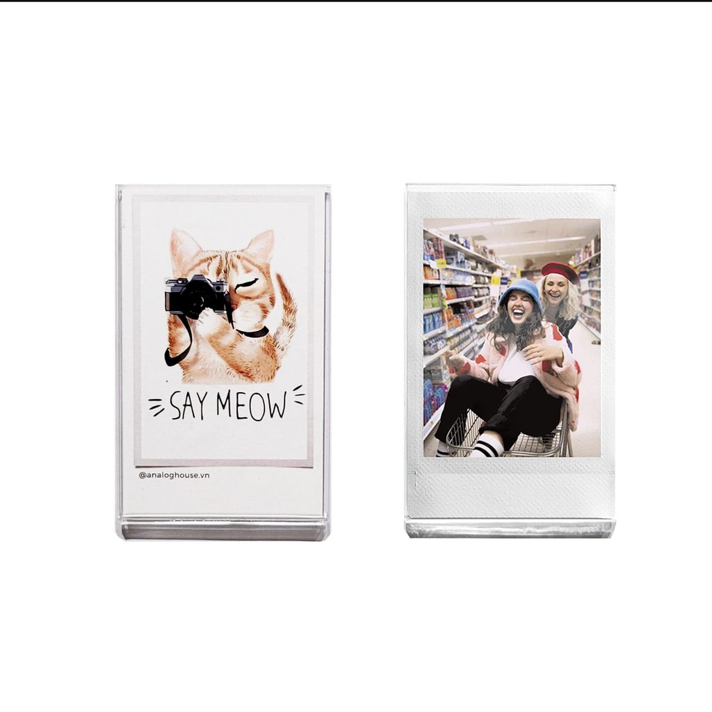Khung ảnh Mini 55x90mm Acrylic có nam châm - Trong suốt