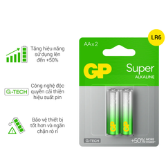 Pin tiểu GP Alkaline 1.5V AA LR6