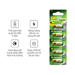 Pin hiệu suất cao GP Alkaline 12V A23 | 23A | MN21 | LRV08 | V23GA