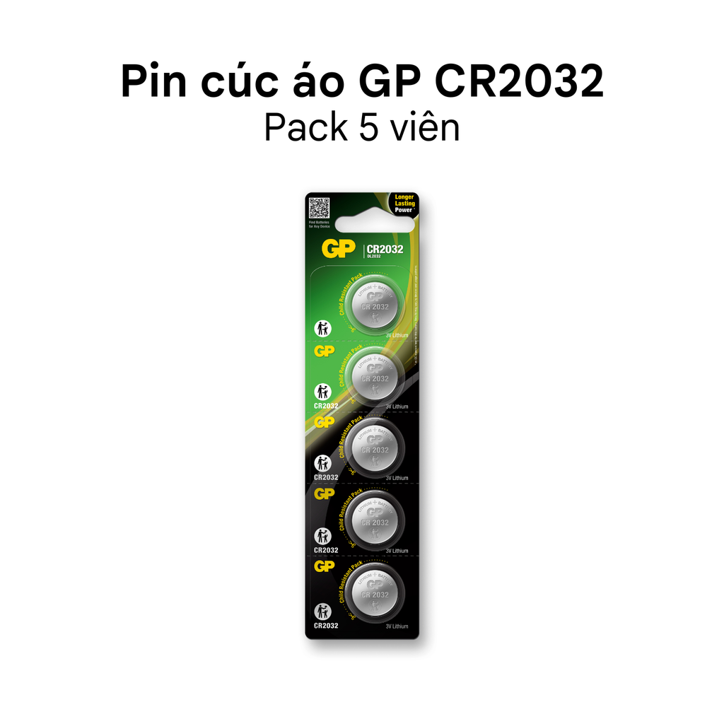 Pin cúc áo GP Lithium 3V CR2032 | DL2032 | 2032