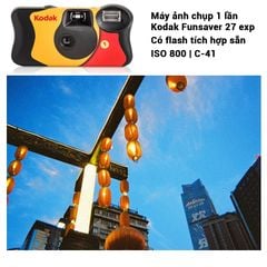 Kodak Funsaver ISO 800 - Máy ảnh film dùng 1 lần có flash