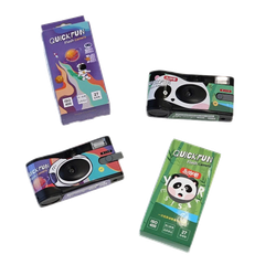 QuickFun Flash Disposable Camera ISO 400 Panda - Máy ảnh film dùng 1 lần có flash