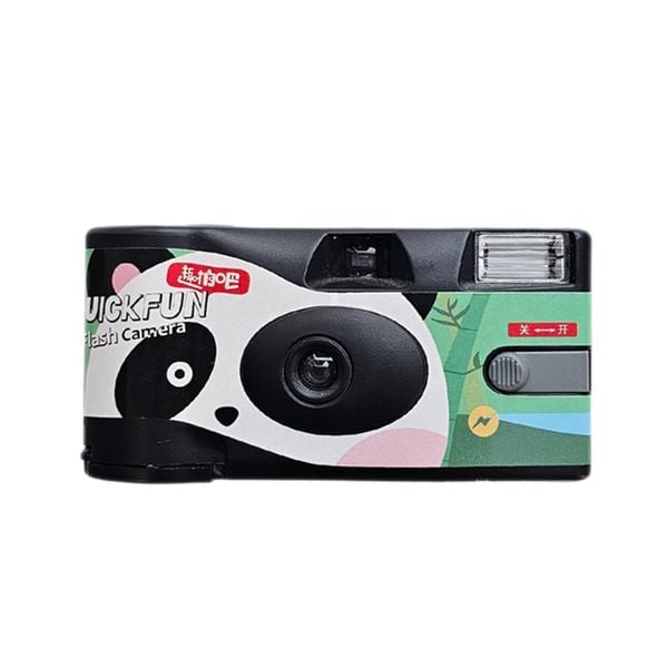 QuickFun Flash Disposable Camera ISO 400 Panda - Máy ảnh film dùng 1 lần có flash