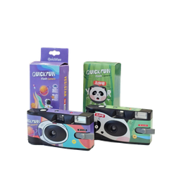 QuickFun Flash Disposable Camera ISO 400 Panda - Máy ảnh film dùng 1 lần có flash