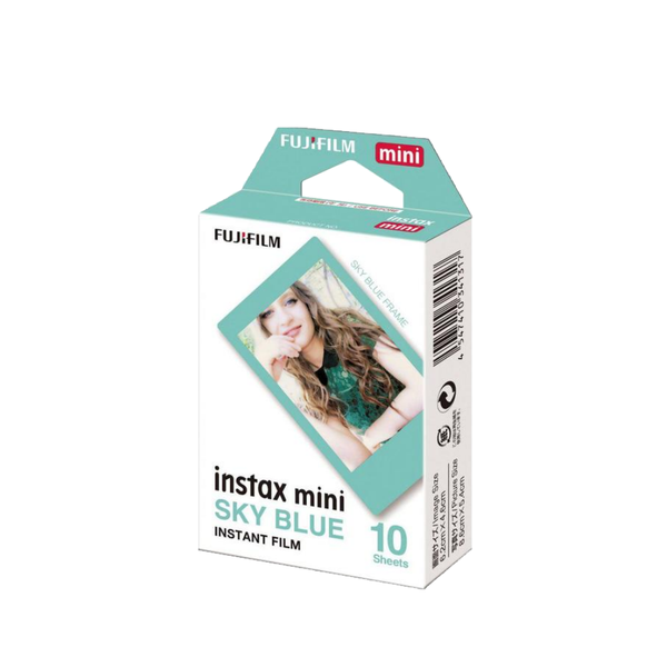 Fujifilm Instax Mini viền Sky Blue - Phim cho máy ảnh chụp lấy liền (Chính hãng)