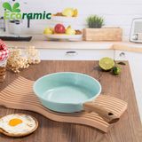  Chảo Cạn Vân Đá Đáy Từ Ecoramic Platinum Size 20 