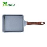  Chảo Vuông Vân Đá Đáy Từ Ecoramic Size 15x18 