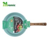  Chảo Cạn Vân Đá Đáy Từ Ecoramic Platinum Size 20 