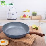  Chảo Cạn Vân Đá Đáy Từ Ecoramic Size 20 