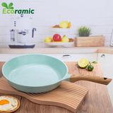  Chảo Cạn Vân Đá Đáy Từ Ecoramic Platinum Size 20 