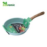  Chảo Cạn Vân Đá Đáy Từ Ecoramic Platinum Size 20 