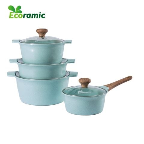  Bộ 4 Nồi Đáy Từ Cao Cấp Ecoramic Platinum 