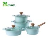  Bộ 4 Nồi Đáy Từ Cao Cấp Ecoramic Platinum 