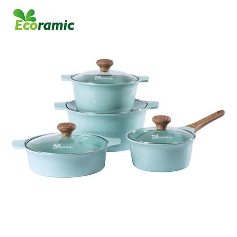  Bộ 4 Nồi Đáy Từ Cao Cấp Ecoramic Platinum 