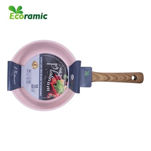  Chảo Cạn Vân Đá Đáy Từ Ecoramic Platinum 