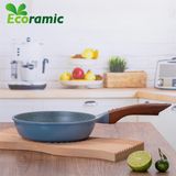  Chảo Cạn Vân Đá Đáy Từ Ecoramic Size 20 