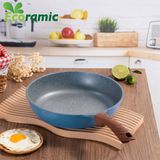  Chảo Cạn Vân Đá Đáy Từ Ecoramic Size 20 