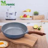  Chảo Cạn Vân Đá Đáy Từ Ecoramic Size 20 