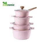  Bộ 4 Nồi Đáy Từ Cao Cấp Ecoramic Platinum 