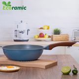  Chảo Sâu Lòng Vân Đá Đáy Từ Ecoramic Size 22 