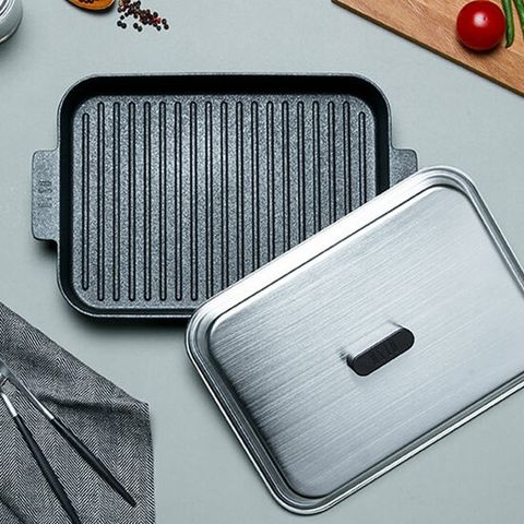  CHẢO NƯỚNG CHỐNG DÍNH CAO CẤP 21*29CM OSLO FJORD (KÈM NẮP INOX) 