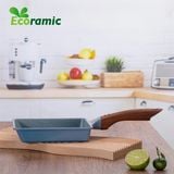  Chảo Vuông Vân Đá Đáy Từ Ecoramic Size 15x18 