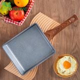  Chảo Vuông Vân Đá Đáy Từ Ecoramic Size 15x18 